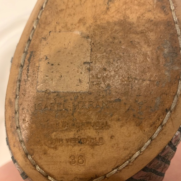 Isabel Marant Rillyan Metallic Leather Ankle Boots - Picture 3 of 3